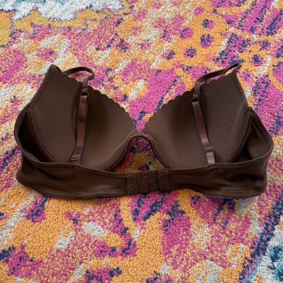 Rampage Brown Scalloped Bra - Picture 4 of 4